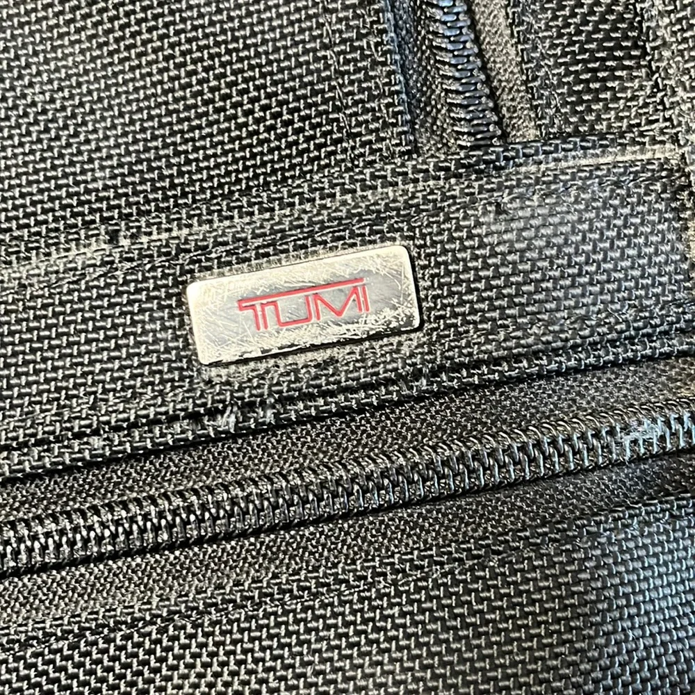 TUMI laptop bag, pre-loved, black, 16 x 11”